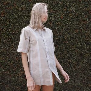 Vintage Christian Dior Embroidered Pocket Short Sleeve Button-Up (FINAL SALE)